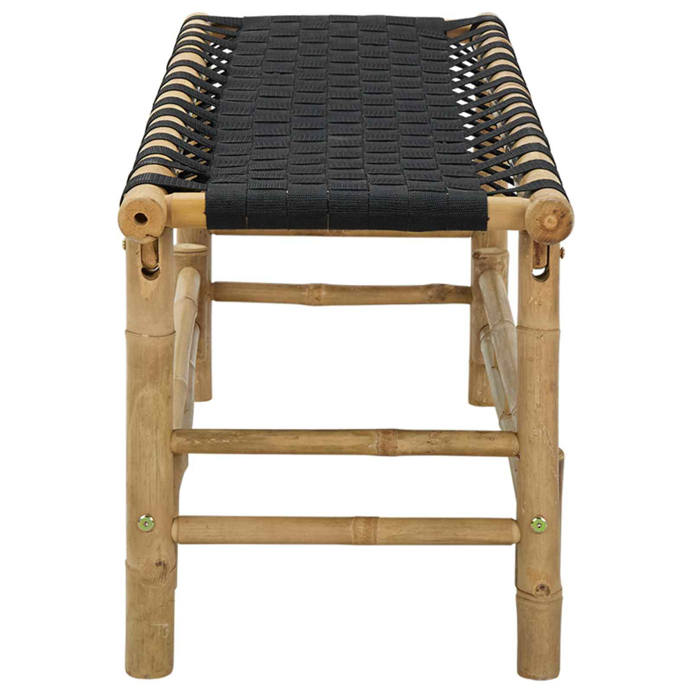 Produktbild för Trädgårdsbänk 110 x 38 x 40 cm Bambus Naturfärg Rektangulär