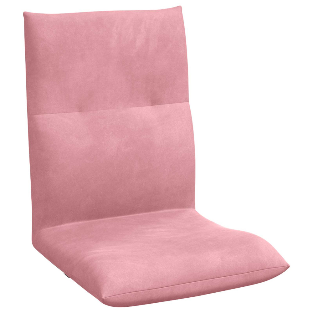 Produktbild för Justerbar golvstol Rosa Sammet