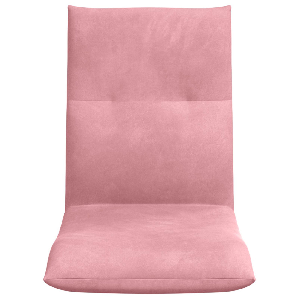Produktbild för Justerbar golvstol Rosa Sammet