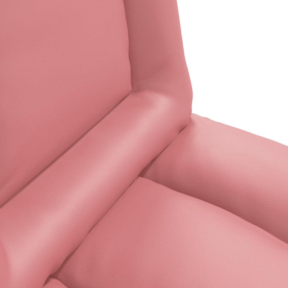 Produktbild för Justerbar golvstol Rosa Konstläder