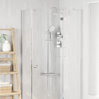 Produktbild för Termostatduschsystemset Krom SS201