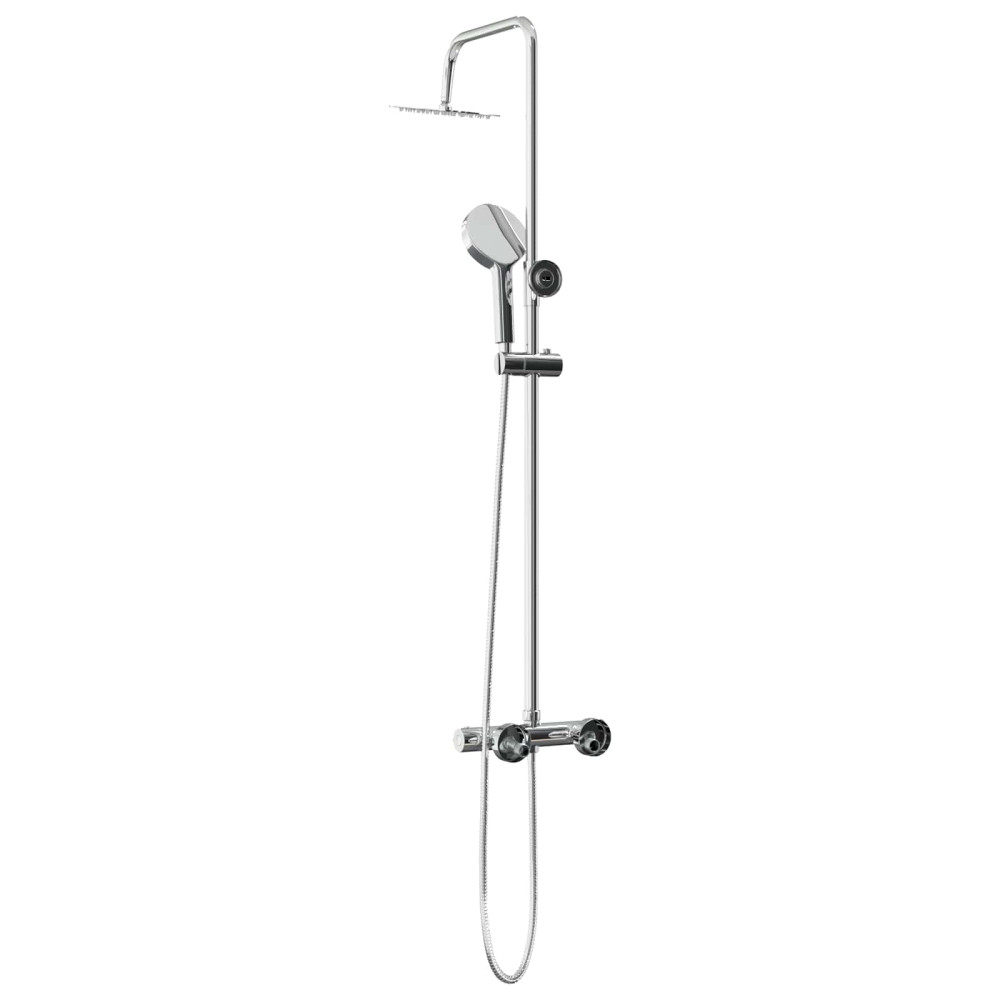 Produktbild för Termostatduschsystemset Krom SS201