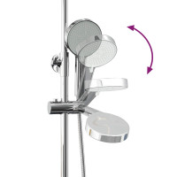 Produktbild för Termostatduschsystemset Krom SS201