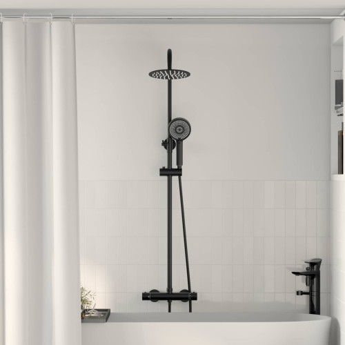 vidaXL Termostatduschsystemset SS201