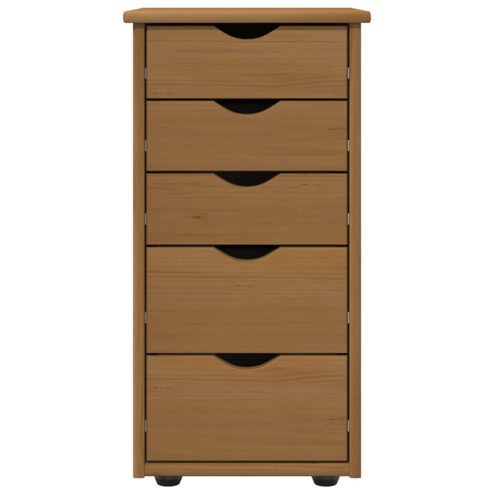 Produktbild för Skåp Honung brun 34 x 39 x 61,5 cm Massiv furu