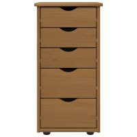 Produktbild för Skåp Honung brun 34 x 39 x 61,5 cm Massiv furu