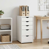 Produktbild för Skåp Vit 34 x 39 x 61,5 cm Massiv furu