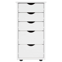 Produktbild för Skåp Vit 34 x 39 x 61,5 cm Massiv furu