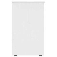 Produktbild för Skåp Vit 34 x 39 x 61,5 cm Massiv furu