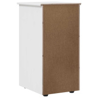 Produktbild för Skåp Vit 34 x 39 x 61,5 cm Massiv furu