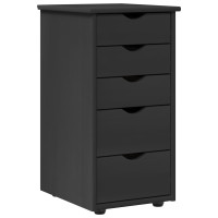 Produktbild för Skåp Grå 34 x 39 x 61,5 cm Massiv furu