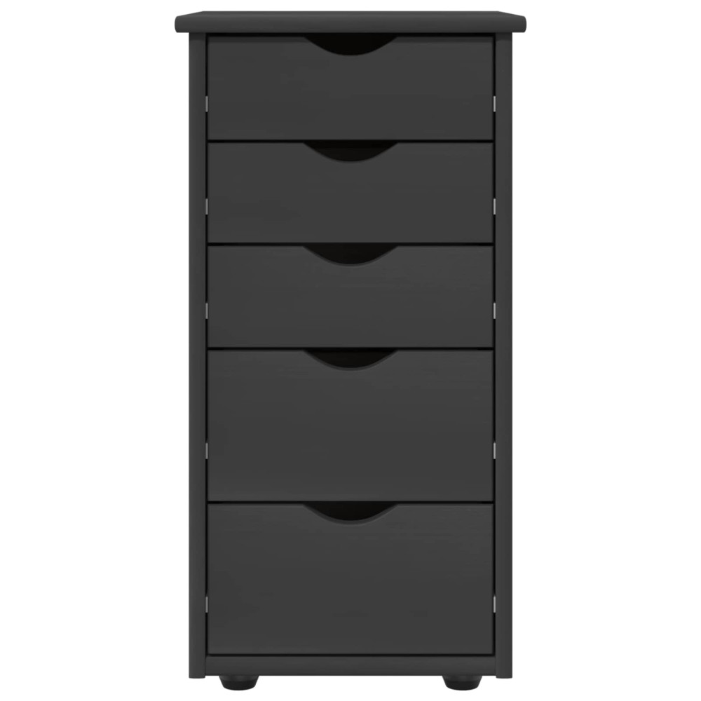 Produktbild för Skåp Grå 34 x 39 x 61,5 cm Massiv furu