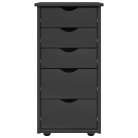 Produktbild för Skåp Grå 34 x 39 x 61,5 cm Massiv furu