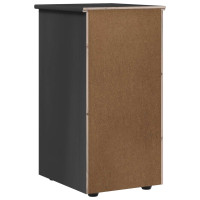 Produktbild för Skåp Grå 34 x 39 x 61,5 cm Massiv furu