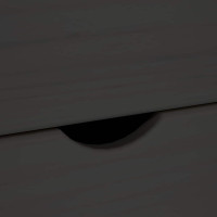 Produktbild för Skåp Grå 34 x 39 x 61,5 cm Massiv furu