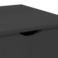Produktbild för Rullande skåp med hjul Grå 34 x 39 x 65,5 cm Massiv furu