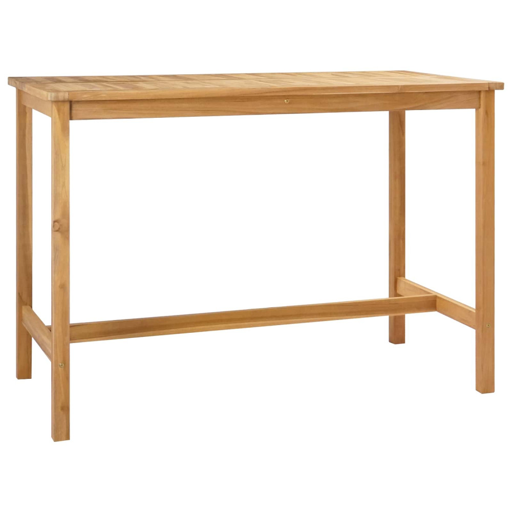 Produktbild för Barbord Naturlig 150 x 75 x 105 cm Massivt teakträ