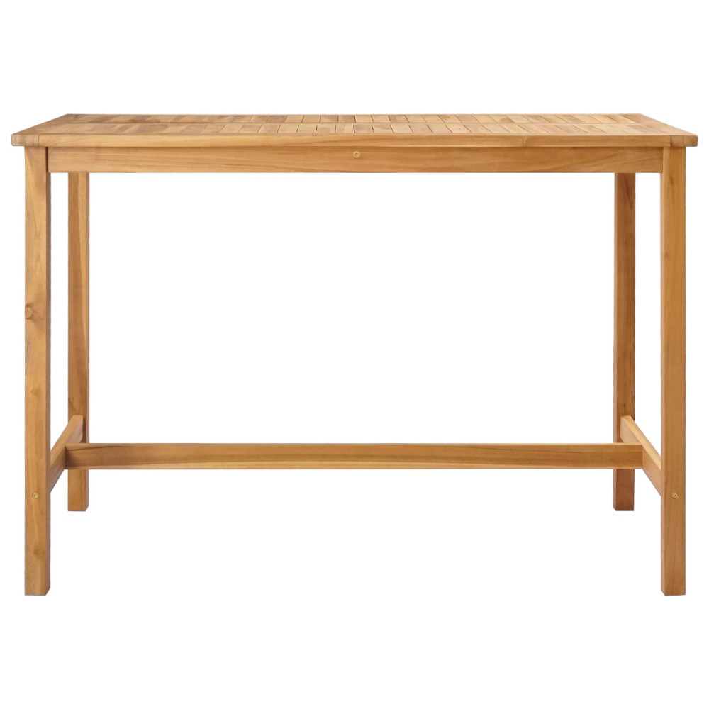 Produktbild för Barbord Naturlig 150 x 75 x 105 cm Massivt teakträ