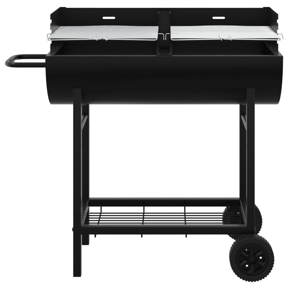 Produktbild för Kolgrill 96,5 x 42,5 x 88,5 cm Svart