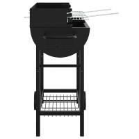 Produktbild för Kolgrill 96,5 x 42,5 x 88,5 cm Svart