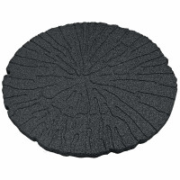 Produktbild för Stepping Stone 6 pcs Svart Ø 45 x 1,8 cm Gummi
