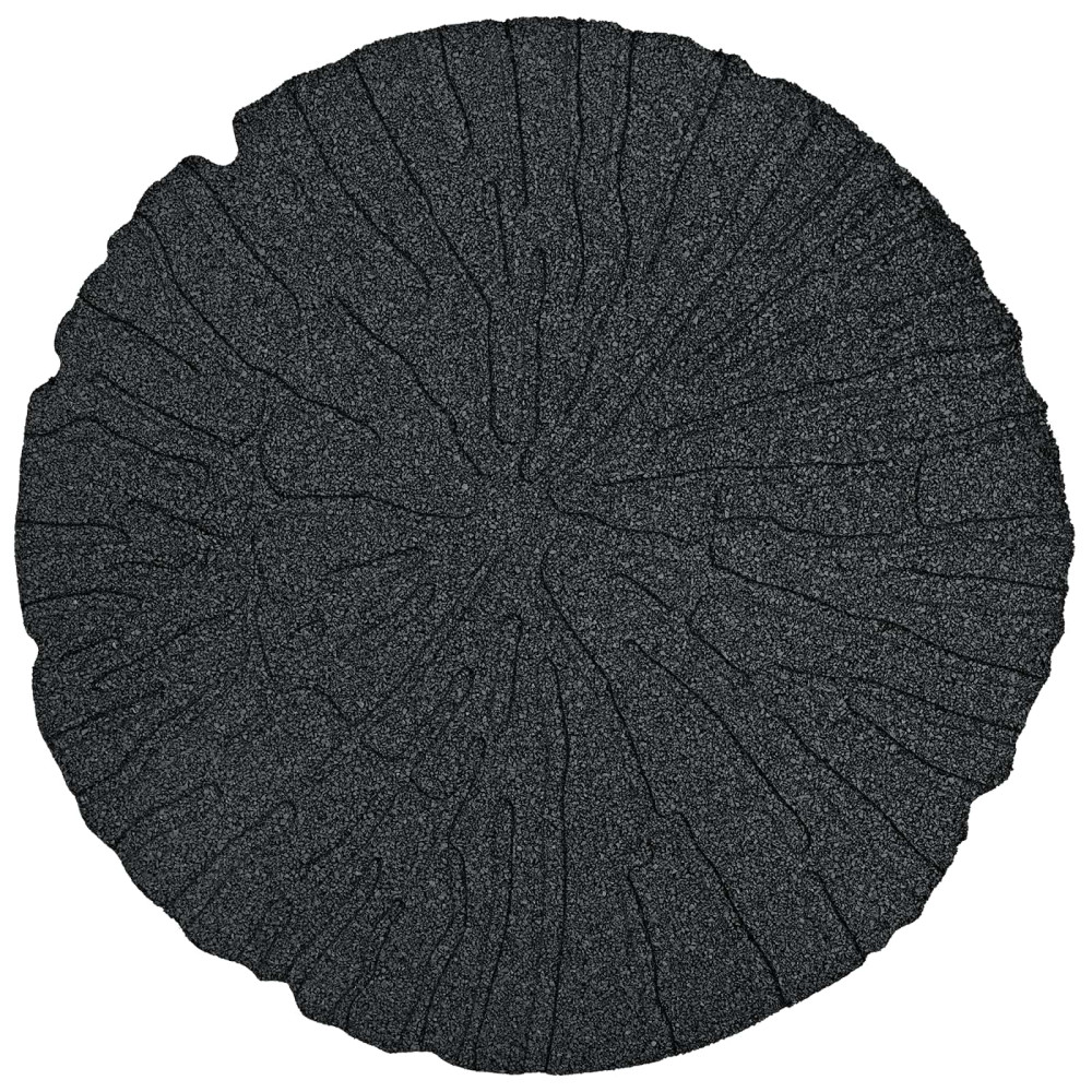 Produktbild för Stepping Stone 6 pcs Svart Ø 45 x 1,8 cm Gummi