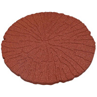 Produktbild för Stepping Stone 6 pcs Röd Ø 45 x 1,8 cm Gummi
