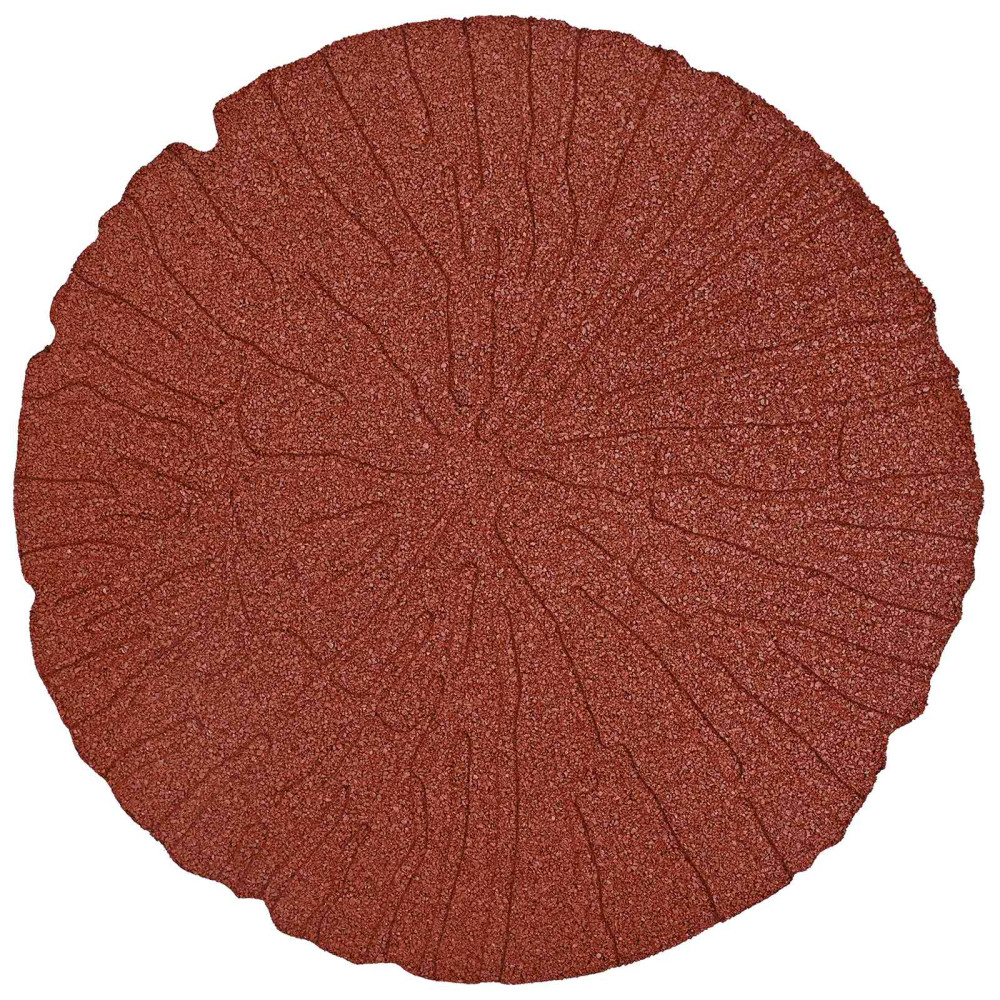 Produktbild för Stepping Stone 6 pcs Röd Ø 45 x 1,8 cm Gummi