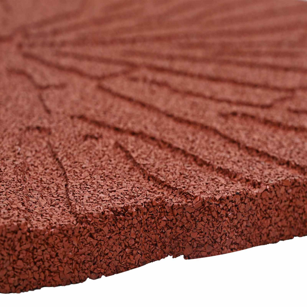 Produktbild för Stepping Stone 6 pcs Röd Ø 45 x 1,8 cm Gummi