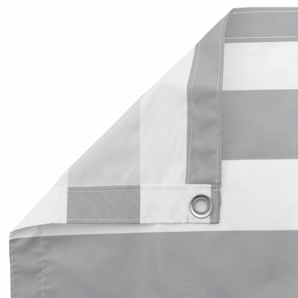 Produktbild för Balkong Skärm Ljusgrå och vit. 100 x 1000 cm Oxford Tyg