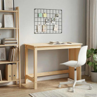 Produktbild för Skrivbord Brun 112 x 50 x 75 cm Massiv furu