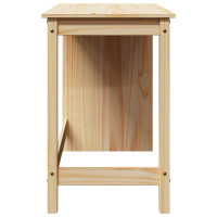 Produktbild för Skrivbord Brun 112 x 50 x 75 cm Massiv furu