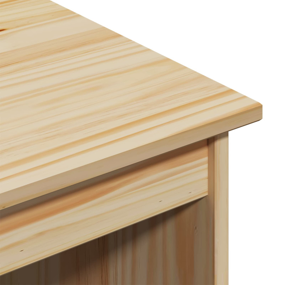 Produktbild för Skrivbord Brun 112 x 50 x 75 cm Massiv furu