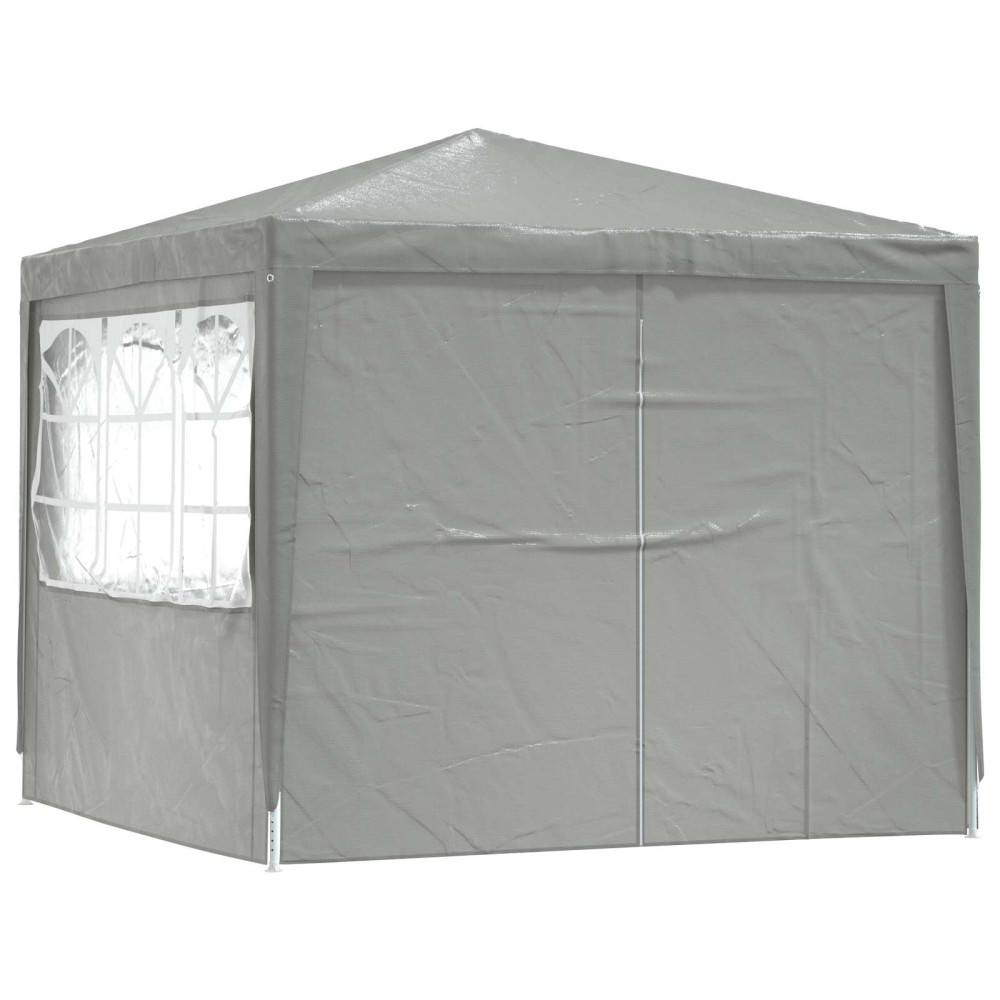 Produktbild för Partytält Ljusgrå 250 x 250 x 240 cm PE och stål