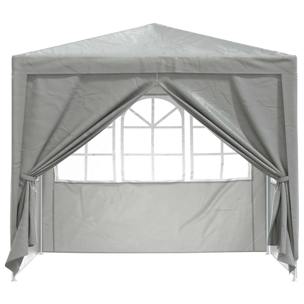 Produktbild för Partytält Ljusgrå 250 x 250 x 240 cm PE och stål