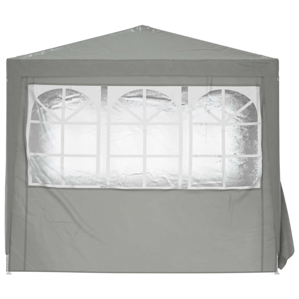 Produktbild för Partytält Ljusgrå 250 x 250 x 240 cm PE och stål