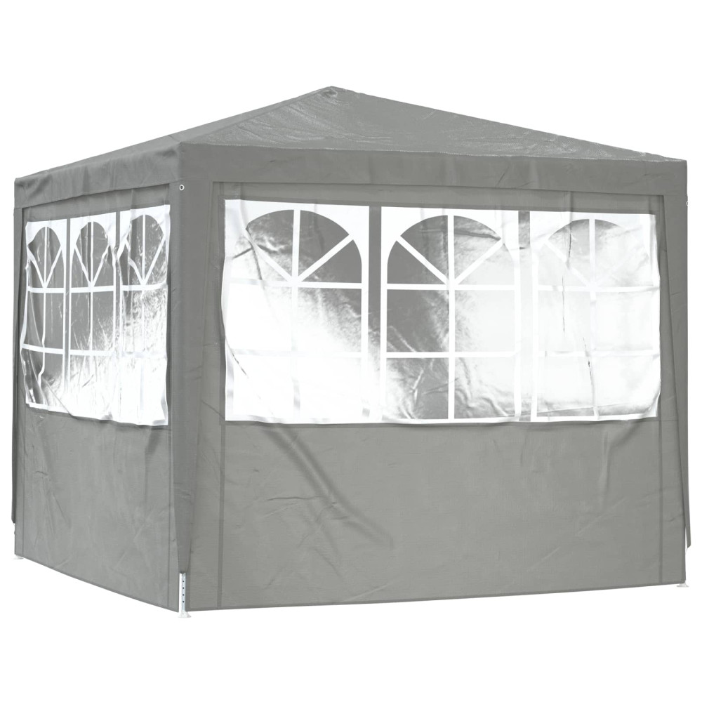 Produktbild för Partytält Ljusgrå 250 x 250 x 240 cm PE och stål
