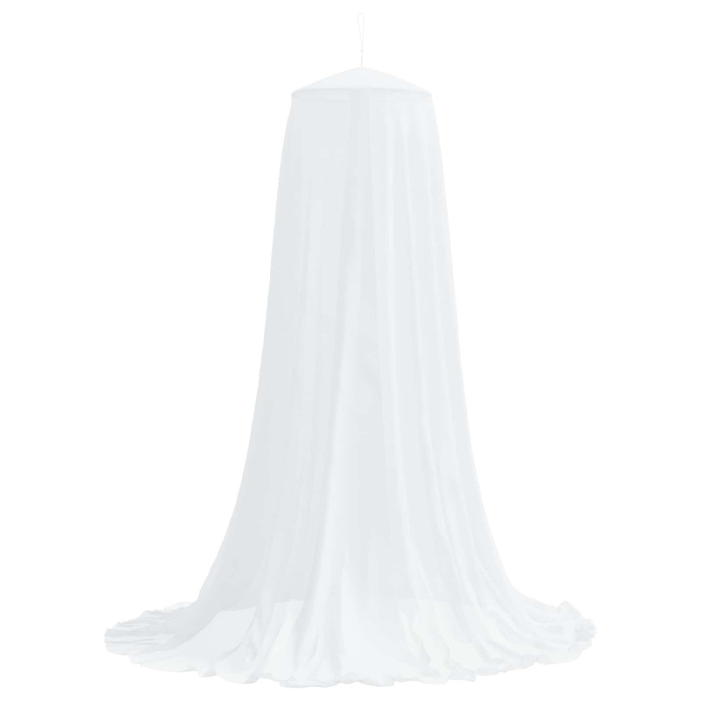 Produktbild för Myggnät för säng 3 pcs 156 nät Vit Ø56 x 220 cm Polyester