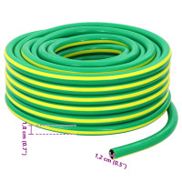 Produktbild för Trädgårdsslang 5-lagers Grön och Gul 1 / 2'' 30 m PVC