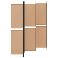 Produktbild för 6-panelers rumsavdelare Beige 300 x 220 cm Tyg
