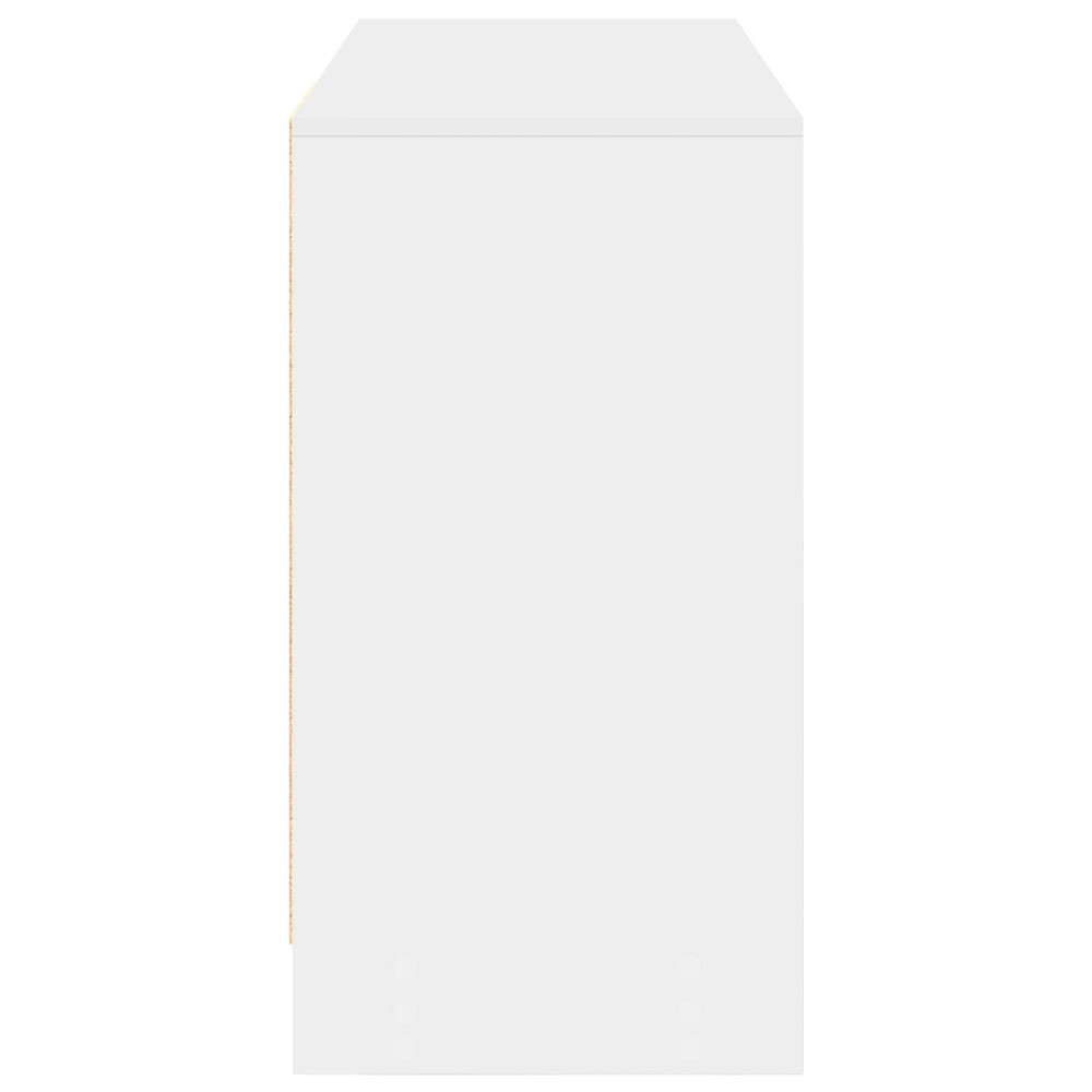 Produktbild för Skrivbord med låda Vit 100 x 40 x 75 cm Konstruerat trä