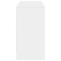 Produktbild för Skrivbord med låda Vit 100 x 40 x 75 cm Konstruerat trä