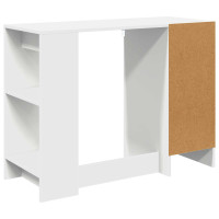 Produktbild för Skrivbord med låda Vit 100 x 40 x 75 cm Konstruerat trä