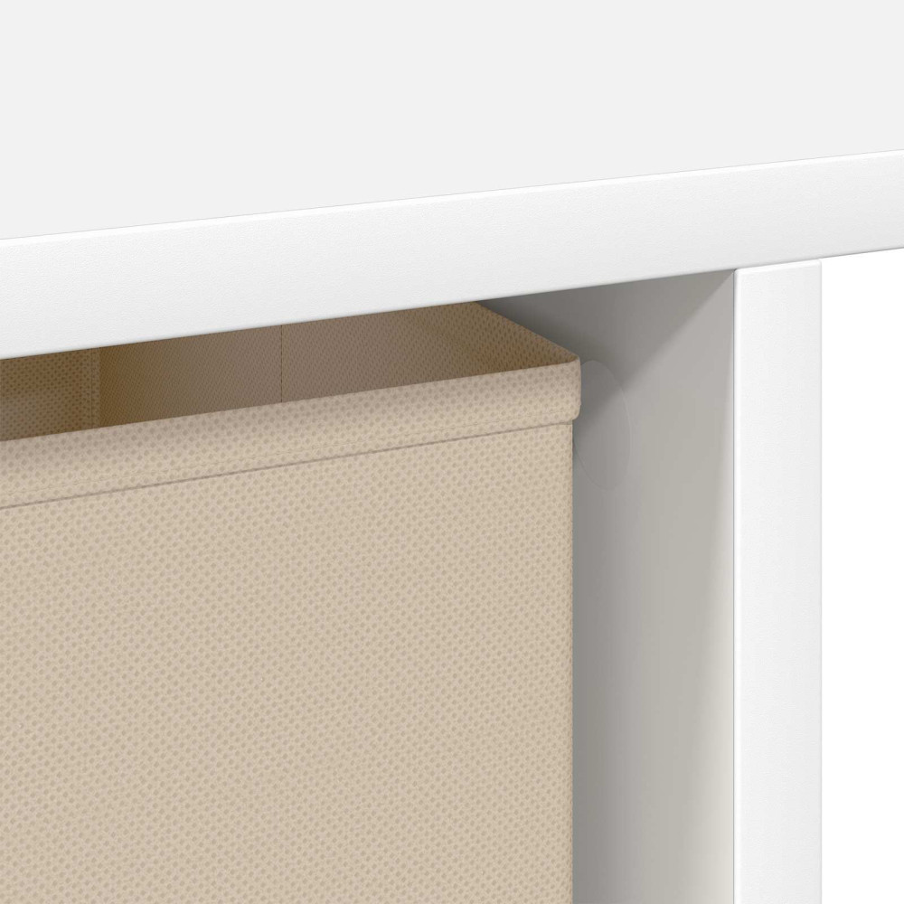 Produktbild för Skrivbord med låda Vit 100 x 40 x 75 cm Konstruerat trä