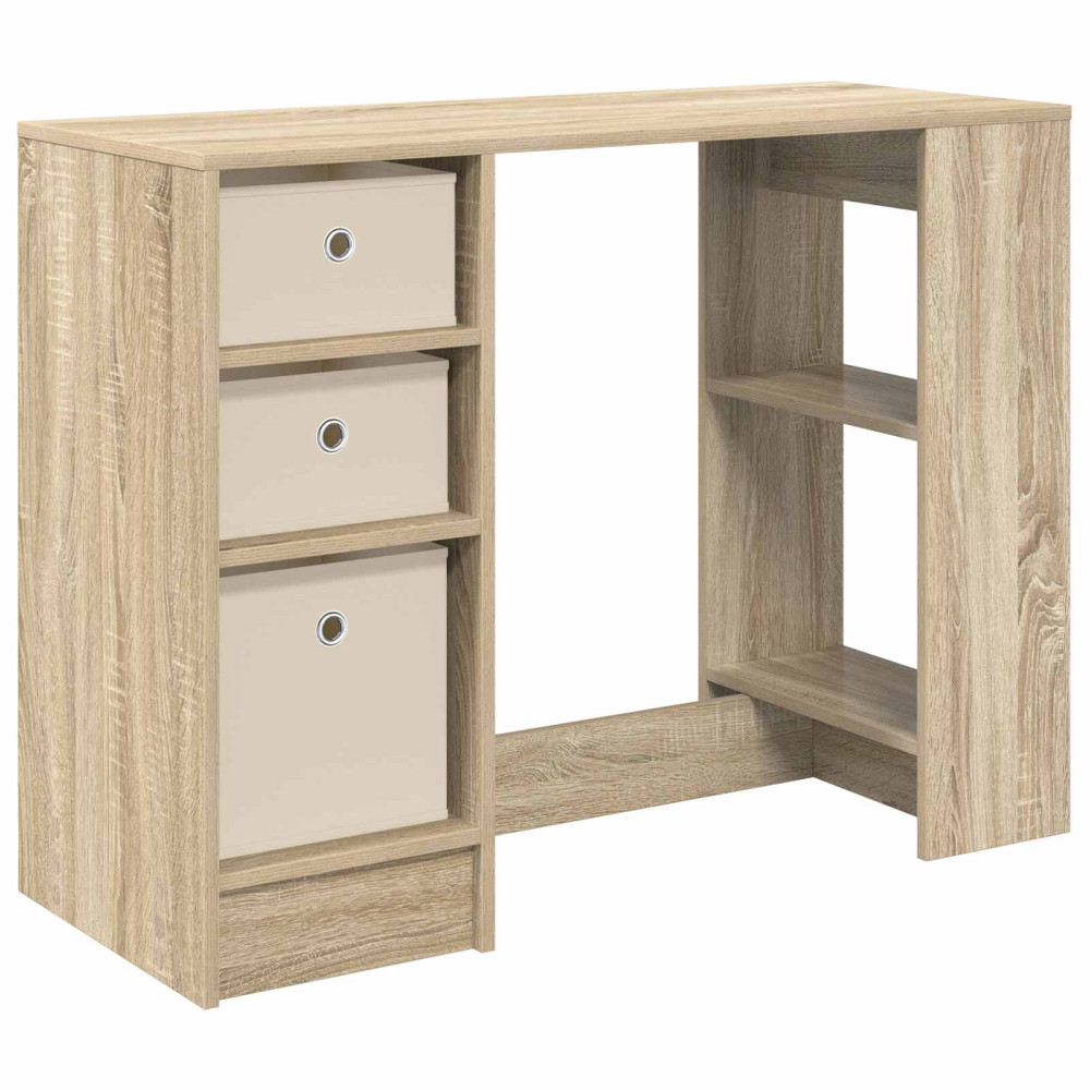 Produktbild för Skrivbord med låda Sonoma-ek 100 x 40 x 75 cm Konstruerat trä