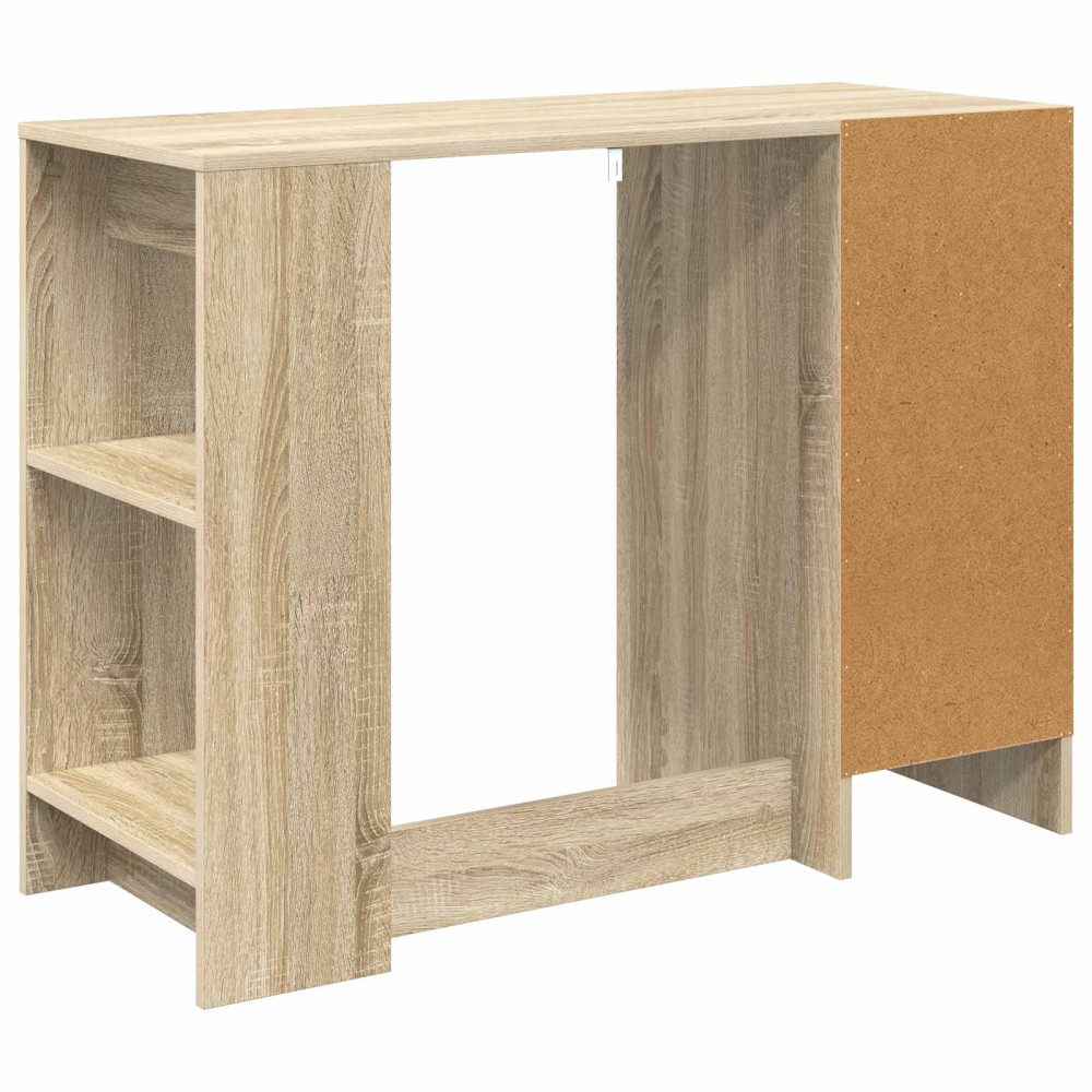 Produktbild för Skrivbord med låda Sonoma-ek 100 x 40 x 75 cm Konstruerat trä