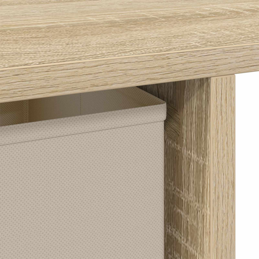 Produktbild för Skrivbord med låda Sonoma-ek 100 x 40 x 75 cm Konstruerat trä