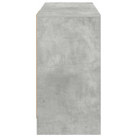 Produktbild för Skrivbord med låda Betonggrå 100 x 40 x 75 cm Konstruerat trä