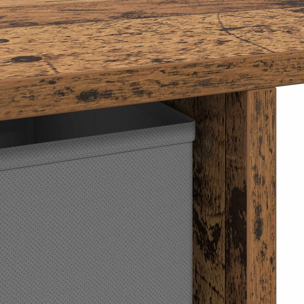 Produktbild för Skrivbord med låda Gammalt trä 100 x 40 x 75 cm Konstruerat trä