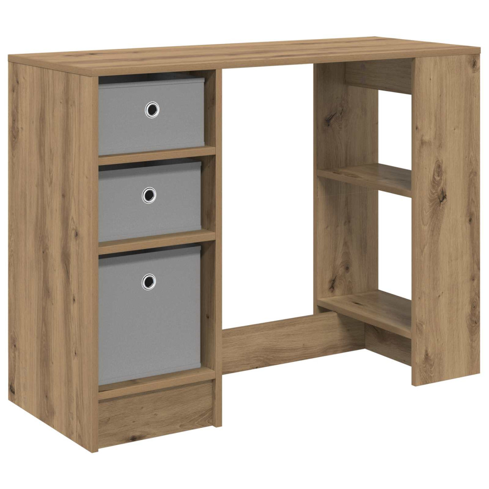 Produktbild för Skrivbord med låda Artisan Ek 100 x 40 x 75 cm Konstruerat trä